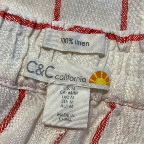 C&C California Pants & Jumpsuits Cc California Linen Pants With